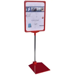 FRANKEN PSM A4 01 Infoständer DIN A4 1-Fach  rot