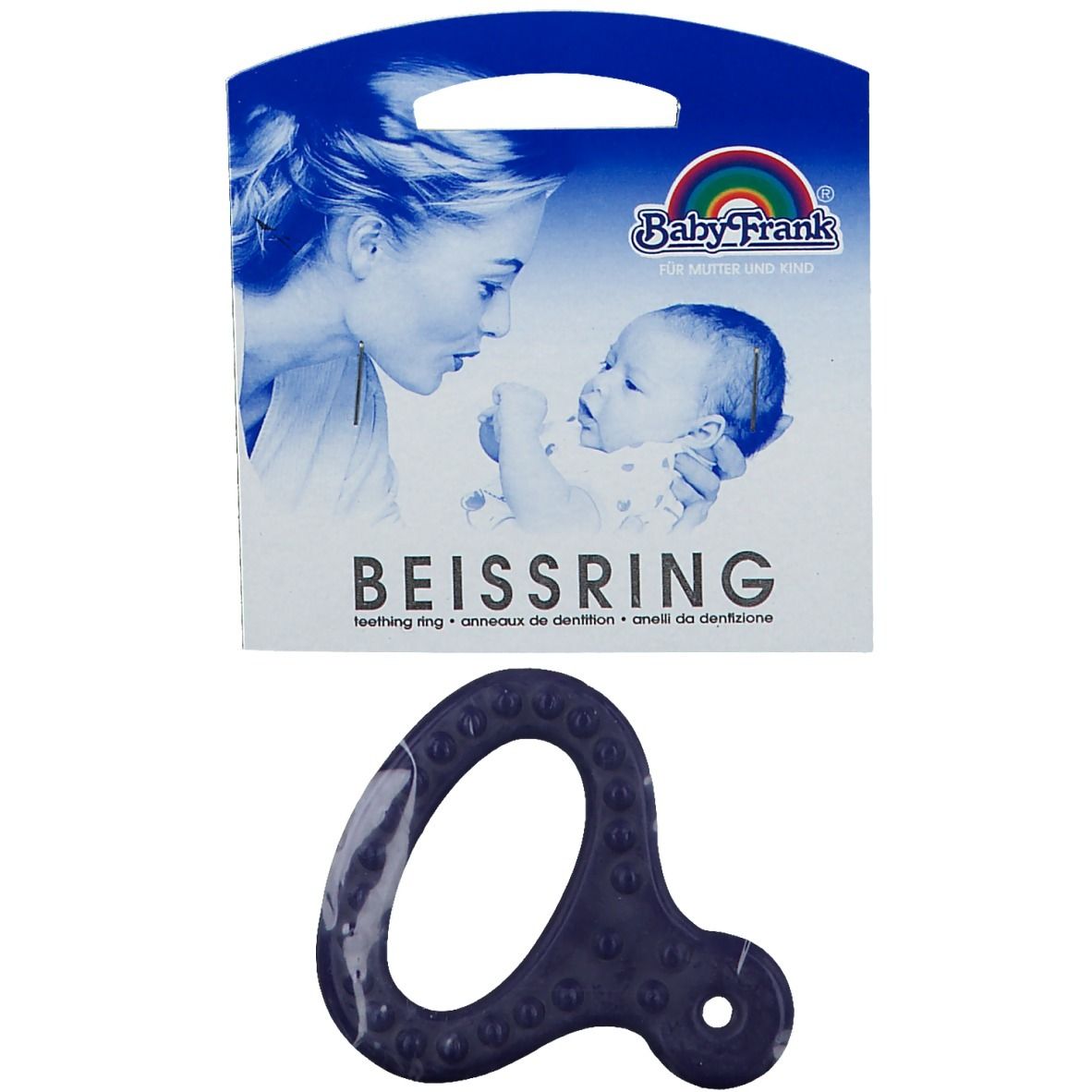 Beissring mit Griff blau 1 St Sonstige