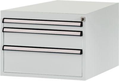 Manuflex Schubladen-Unterbau, für T 1000 mm, lichtgrau