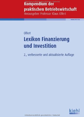 Klaus Olfert - Lexikon Finanzierung und Investition - Preis vom 30.09.2026 09:01:18 h
