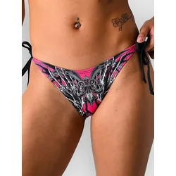Affliction Desperate Saint Bikini Bottom bright pink Gr. L