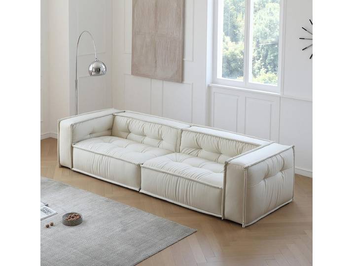 JVmoebel 3-Sitzer Wohnzimmer Elegante Weißes 3-Sitzer Sofa Stilvolles Design Möbel, 1 Teile, Made in Europa