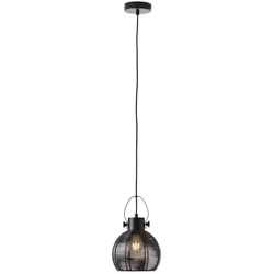 BRILLIANT Lampe Sambo Pendelleuchte 20cm schwarz   1x A60, E27, 60W, geeignet für Normallampen (nicht enthalten)   In der Höhe einstellbar / Kabel kürzbar