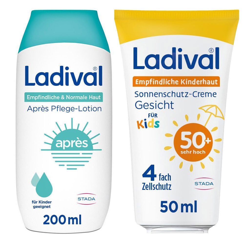 Ladival Kinder Sonnenschutz-Creme LSF 50+ & Après Pflege 1 St Set