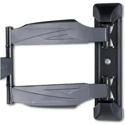 Techly Befestigungskit (Schnittstellengabel, 3 Gelenke, Schwenkarm-Wandhalterung) - für (Wand, 30 kg, 23" - 55"), TV Wandhalterung, Schwarz