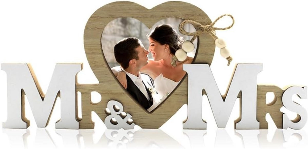 Houten Fotolijst voor Bruiloft Decoratie en Cadeau