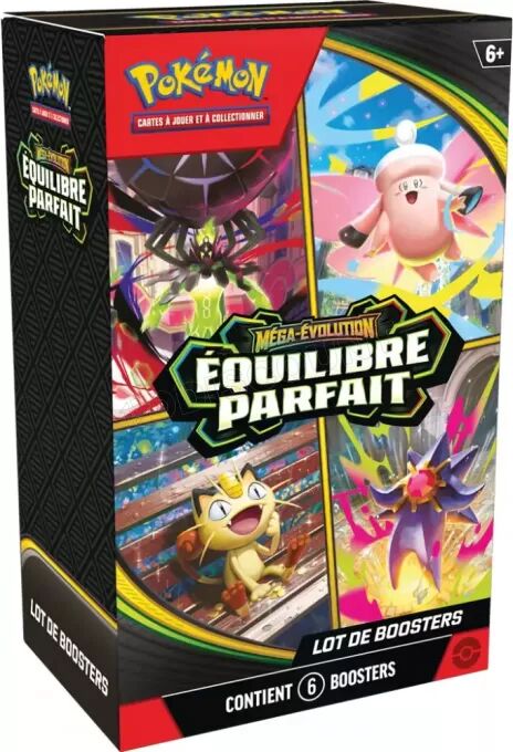The Pokémon Company Carte Pokemon : Pack 6 boosters Equilibre Parfait ME03 (Fr)