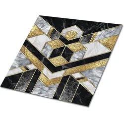 FLIESENAUFKLEBER 9 Stück 30x30 cm selbstklebend Geometrische Illusion