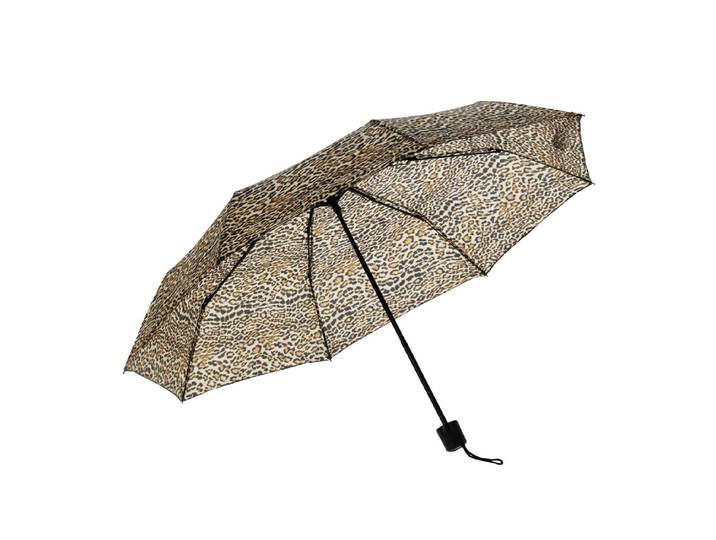 Regenschirm klein manuell Leopard 95 cm