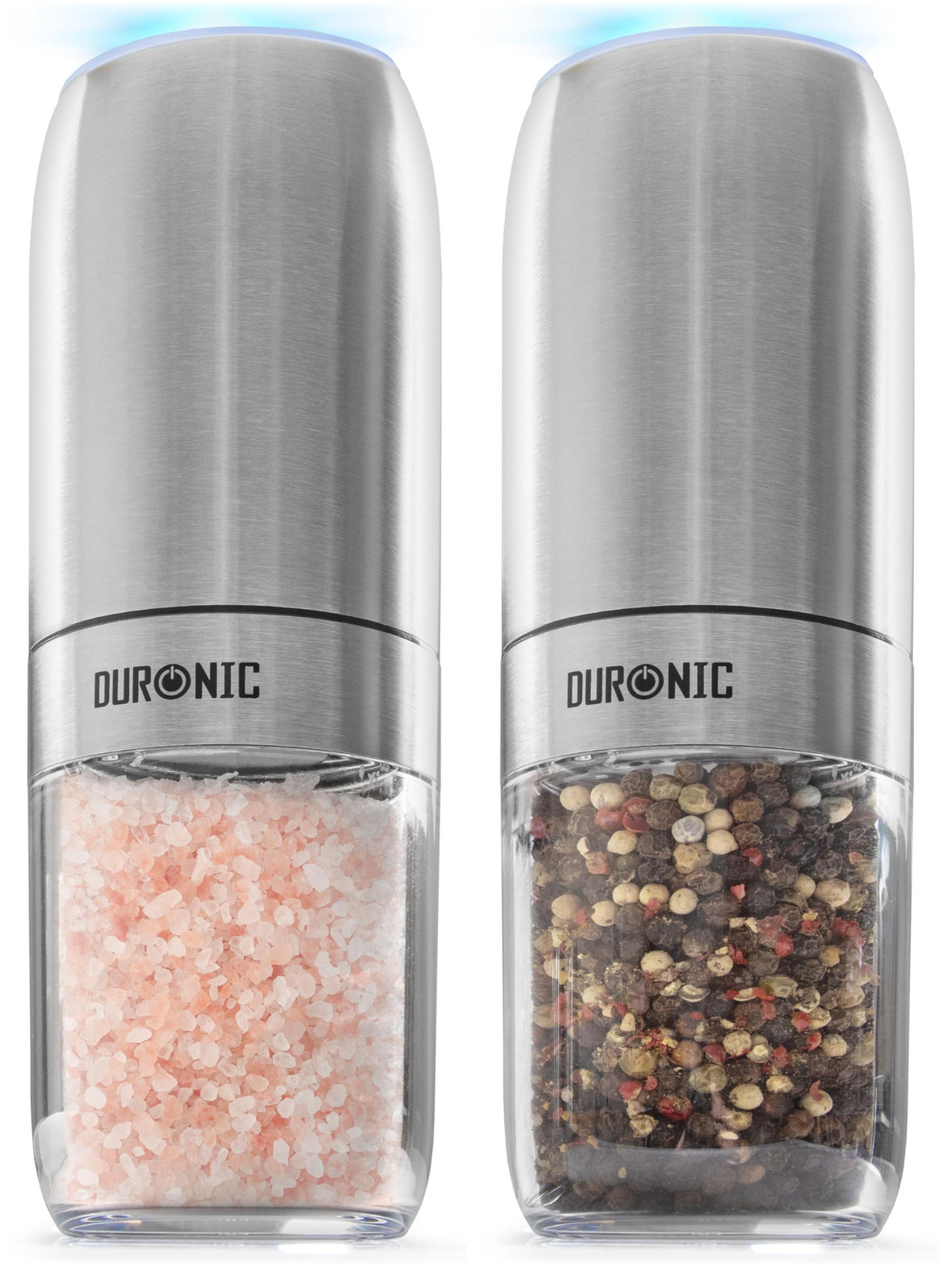 Dripio Set van 2 Elektrische Zout- en Pepermolens met LED-verlichting, 150 ml