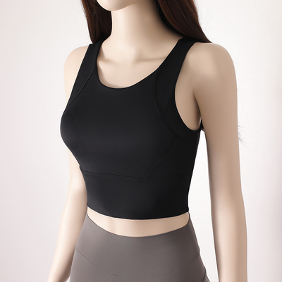 Women Boutique Womens Workout Tank Top With Built Chest Support Stylish Yoga Sports Wear black s