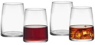 Mikasa Set of 4 Cora Double Old Fashioned Glasses, 14 Oz