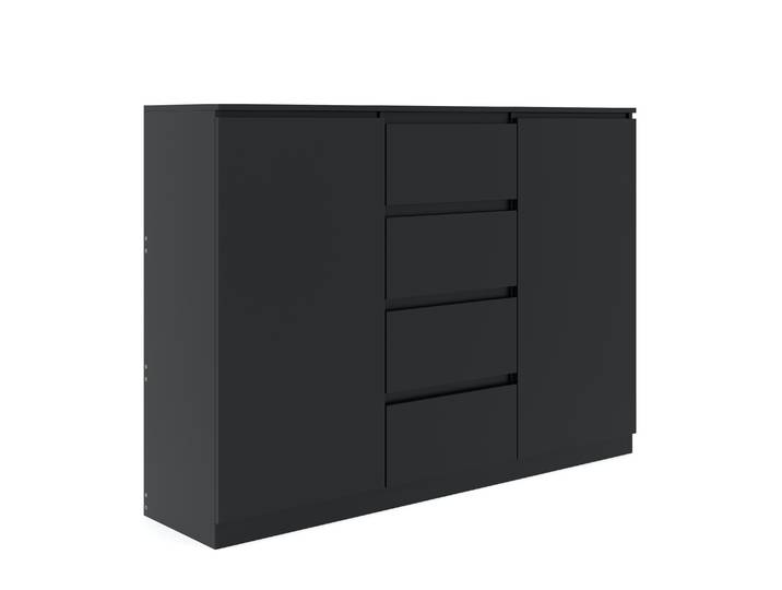 Sideboard TALA 140 x 100 cm schwarz