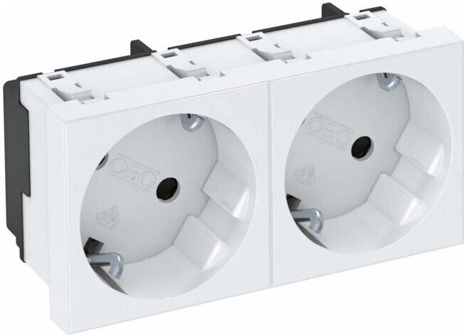 OBO Bettermann Prise 33 degrés, 2 pôles avec terre STD-D3S RW2 (6120103)