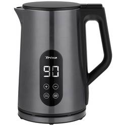 Trisa Digital Boil Wasserkocher mit Display, Temperaturvorwahl Anthrazit Fassungsvermögen: 1.7 l 6459.4112