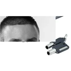 Dacomex Universel Key Lock for Kensington Wedge Nano slot, Notebook Security, Schwarz