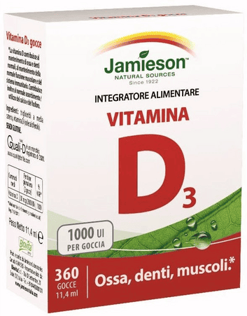 Jamieson Vitamina D3 2000 Ui 360 Gtt Integratore 11,4 Ml