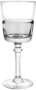 Vivience Set of 6 Glasses with Colored Shade Bottom Half
