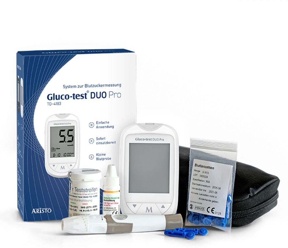 Gluco-test Gluco Test DUO Pro Set Blutzuckermessgerät mmol/l 1 St