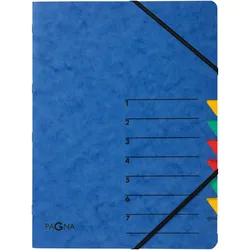 Pagna, Mappe, Dokumentenmappe Easy, DIN A4, Gummizugverschluss, 7-teilig (A4)