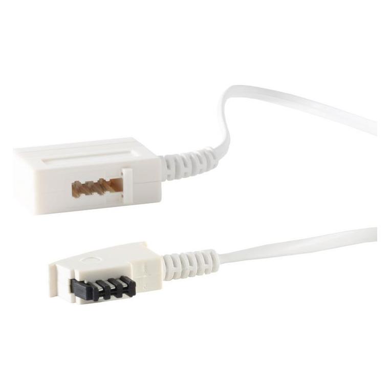 S-Conn TAE-Verlängerung TAE-F St/Bu 4-adrig 10m weiss (TC 70210-W)