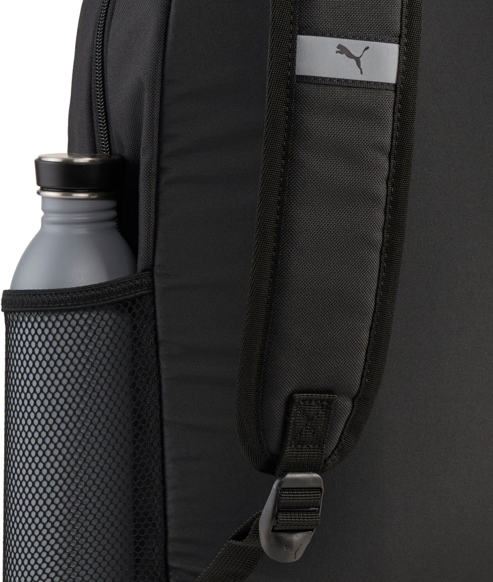 Sporttasche PUMA "BVB ESS BACKPACK", Damen, puma schwarz, faster gelb, Obermaterial: 100% Polyester, unifarben, Taschen Sporttasche, unifarbenes Design, sportlicher Stil, für Erwachsene, aus Polyester puma schwarz, faster gelb Einheitsgröße