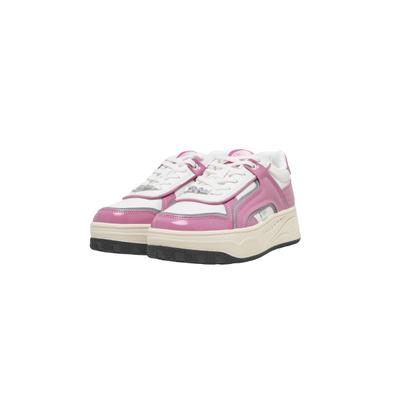 Sneaker BUFFALO "Buffalo MILANO", Damen, Gr. 37, pink (weiß, pink), Polyurethan, Schuhe Sneaker