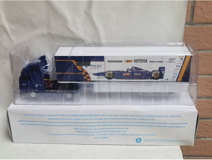 Modèle de voiture en alliage X3, échelle 1/43, VOLVO FH12, avec pièces avant en alliage et plastique, véhicule de transport de Formule 1