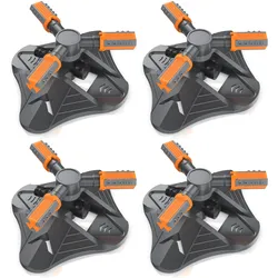Brandson, Rasensprenger, 4x Kreisregner, 360° Rasensprenger, 3 Arm, Garten Sprinkler, Gardena kompatibel (Sprinklersystem)
