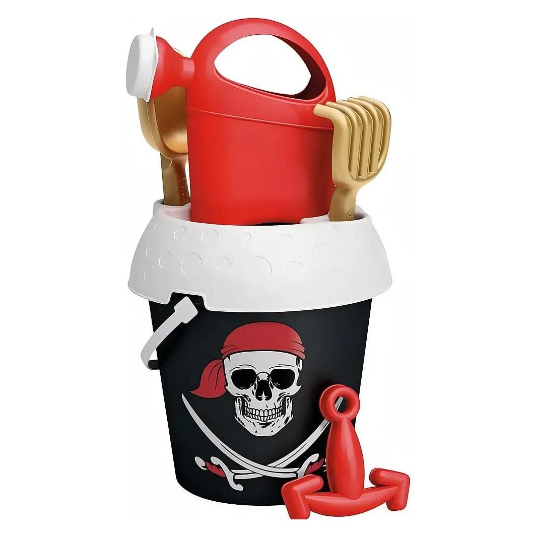 Adriatic Seau Pirate Noir D18 +Arrosoir (1179)