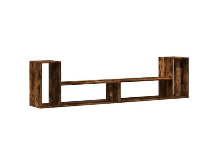 Makastle TV-Schrank 2er-Set Räuchereiche 100x30x50 cm Holzwerkstoff