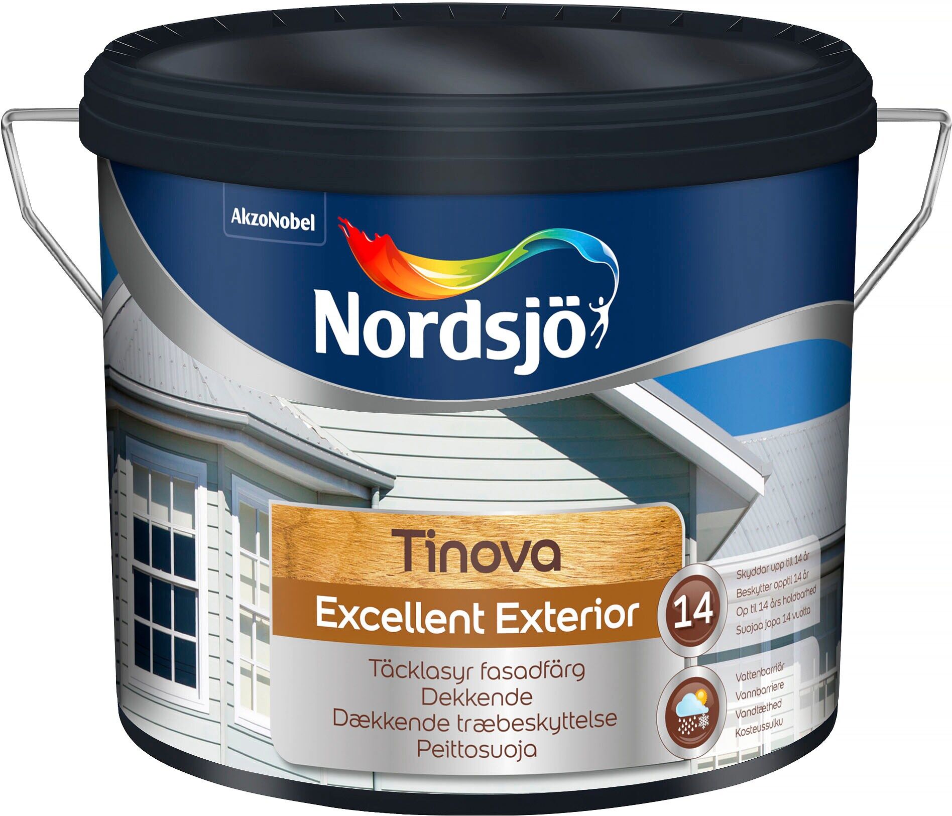 Nordsjö Täcklasyr, Tinova excellent exterior, vit, 10 L