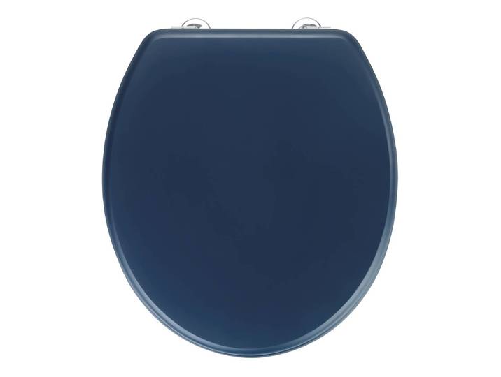 home24 Wc-bril Prima Wc-bril: MDF Bevestiging: roestvrij edelstaal blauw/donkerblauw 37 x 0 x 41cm