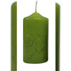 Kerze "Küken" Limonegrün gelackt 120 x Ø 60 mm, 1 Stück