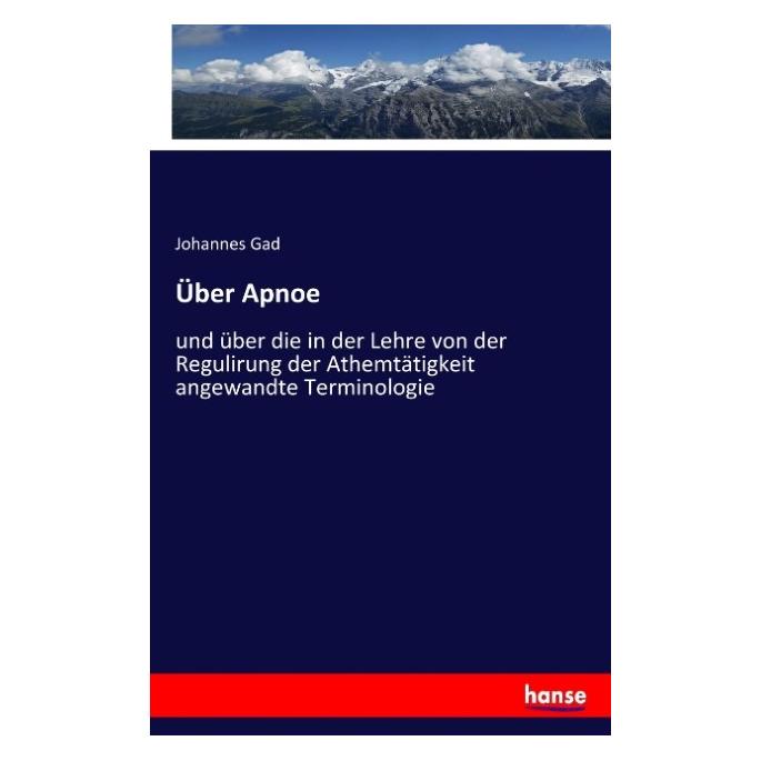Hansebooks Über Apnoe (Deutsch, Softcover, Johannes Gad) (55920646)