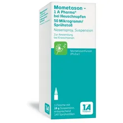 MOMETASON 1A Phar.b.Heuschnupfen 50μg/Spr.Stoß 140 18 g