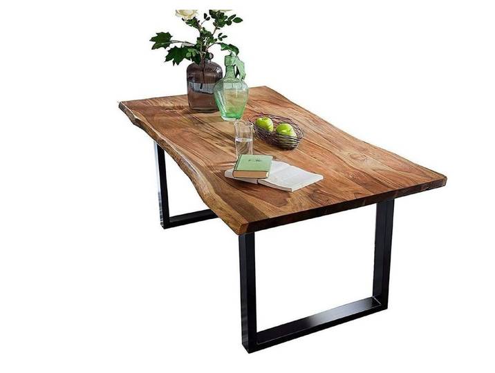 Homevibes Esstisch Baumkantentisch 120x80 cm Quarto, Akazienholz massiv