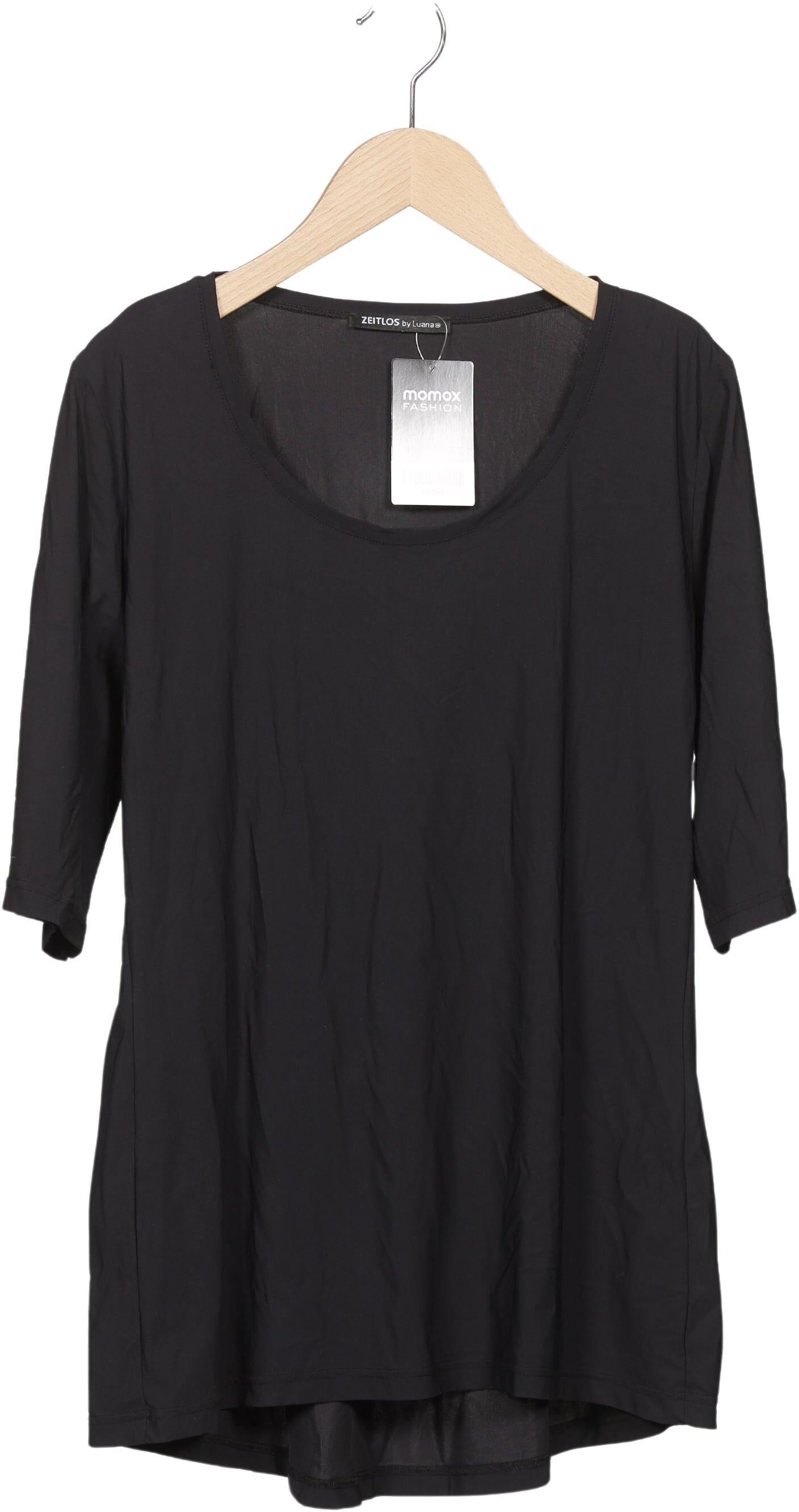 Zeitlos By Luana Damen T-Shirt, Schwarz, Gr. L, kein / Etikett - Second Hand