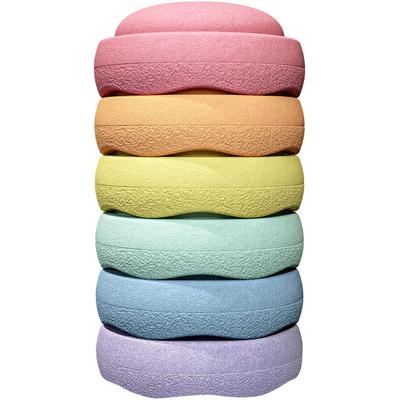Balancetrainer STAPELSTEIN "Stapelstein Original Grow, Ø ca. 57,6 cm", bunt (rainbow pastel), Balancetrainer, Kinder, B/H/L: 24,3cm Ø 57,6cm, EPP (Expanded Polypropylene), unifarben, Made in Germany, H:24,3cm Ø:57,6cm
