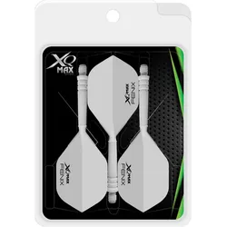 3er Pack XQ Max Fenix Molded Dartflight mit Shaft white 22 mm