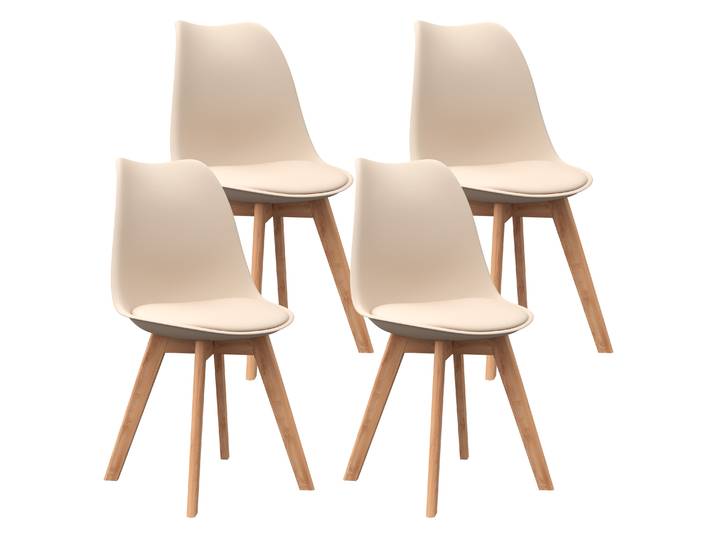 Esszimmerstuhl AMELIA 4er Set beige