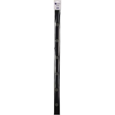 Alco Wandleiste Metall lackiert 5x50cm schwarz inkl. 2 Magneten
