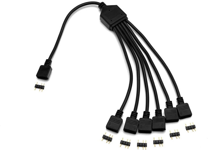 EK Water Blocks EK-D-RGB 6-Way Splitter Cable