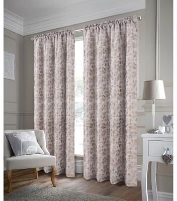 RT Designer Collection Jamie Floral Leaves Room Darkening Window Curtain Panel
