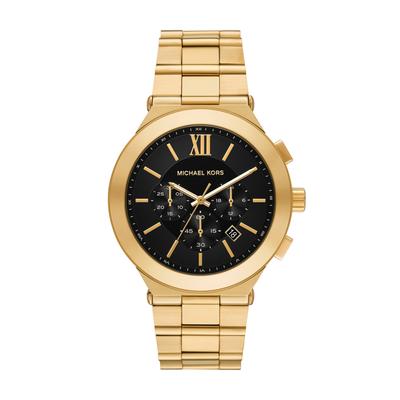 Chronograph MICHAEL KORS "BILLIE", gold (gelbgoldfarben), Armbanduhren, Herren, Chronograph, Quarzuhr, Armbanduhr, Herrenuhr, Edelstahlarmband, analog, Tag