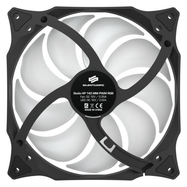 Silentium PC Stella HP RGB 140 PWM Computergehäuse Ventilator (140 mm, 1x) (SPC236)