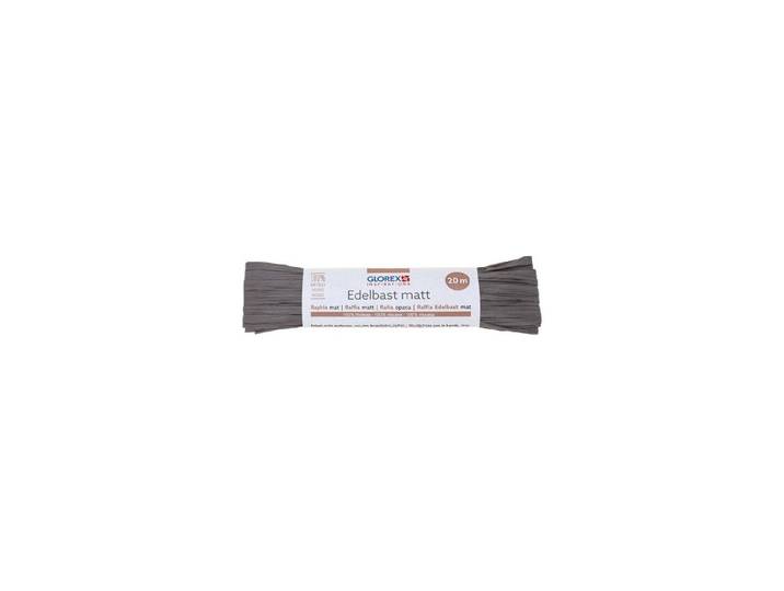 Edelbast matt 20m grau