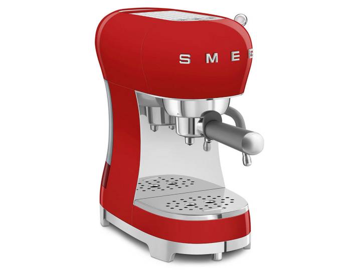 Smeg Espressomaschine 50´s Style, Rot, Metall, Kunststoff, 1100 ml, 14.9x33x32.9 cm, Küchengeräte, Kaffeemaschinen & Zubehör