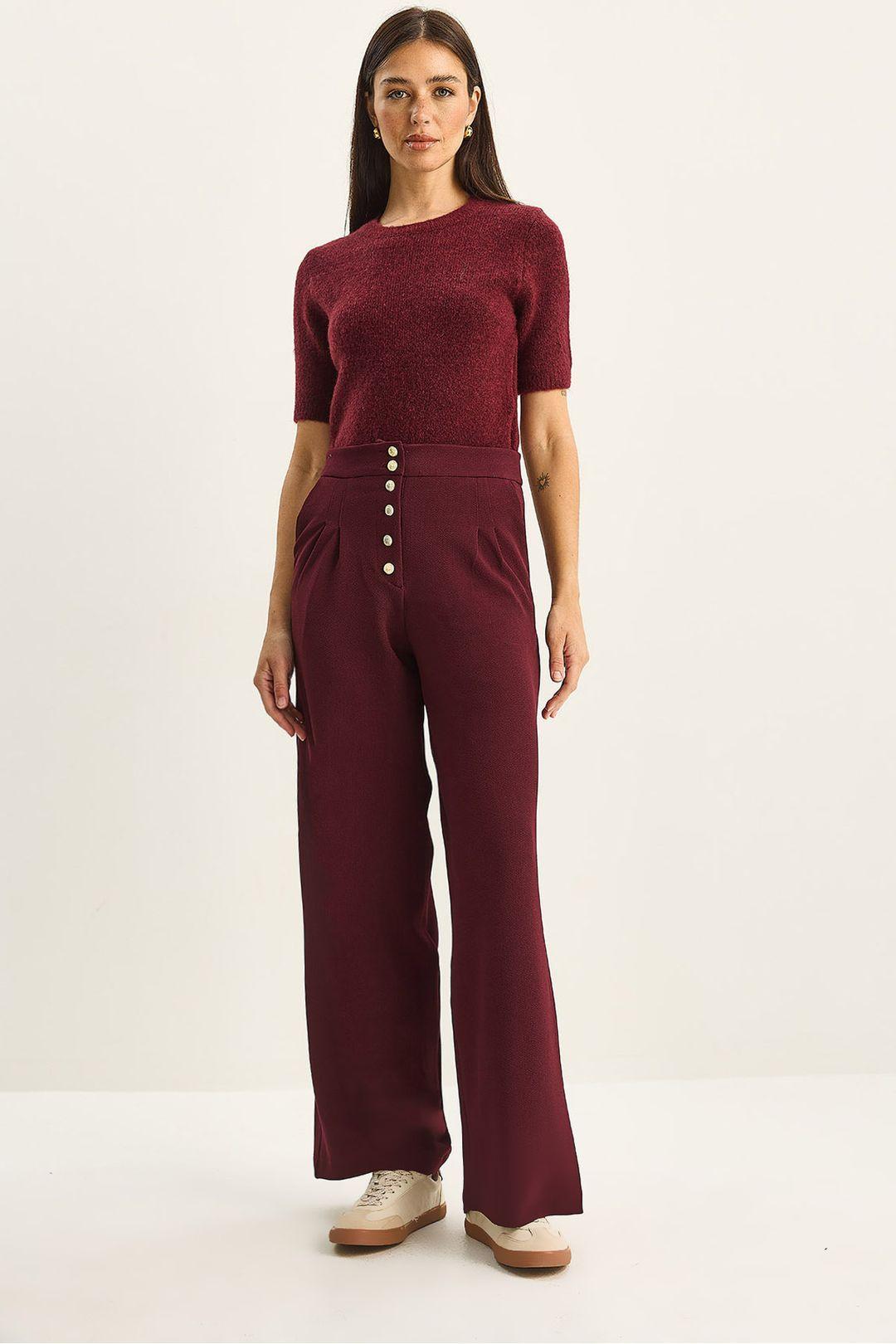 Hoge Taille Wijde Pantalonbroek
