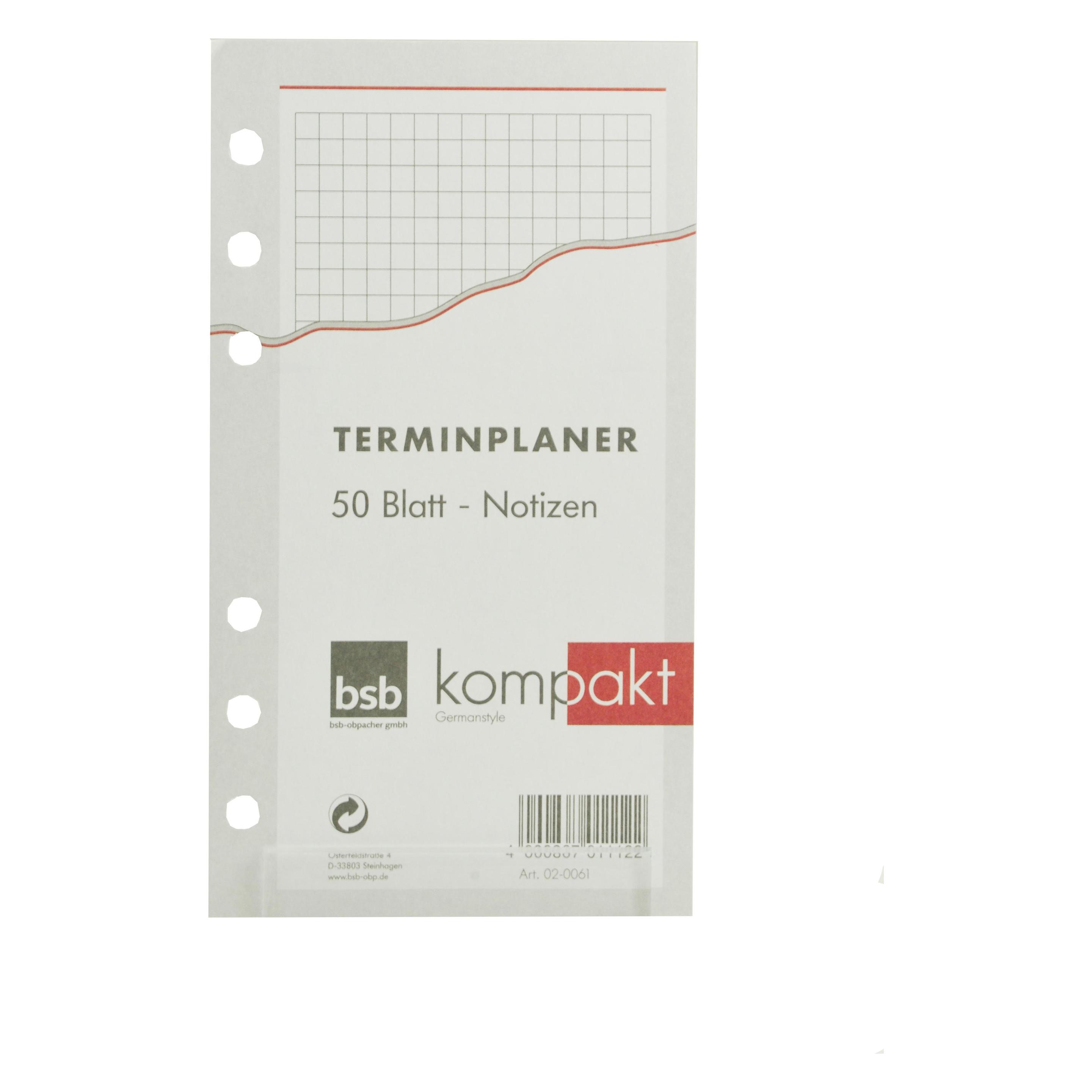 Obpacher Notizen 50 Bl A6 kariert Kompakt (A6) (02-0061)